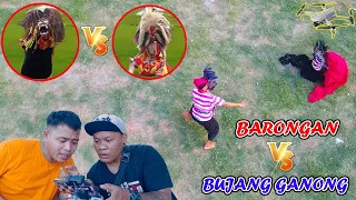 Drone Menangkap Barongan VS Bujang Ganong Berantem