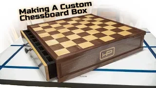 Making a Custom Chess Board Box With V-Carve Inlay (4k)