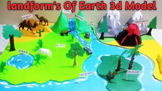 Landforms Of The Earth- LandForms Project For Science Exhibition-LandForm Model For School Project