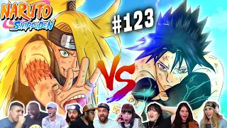 Sasuke Vs Deidara!!🤯🔥  Shippuden Episode 123 REACTION MASHUP ナルト 疾風伝 海外の反応