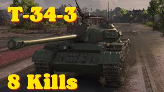 World of tanks T-34-3 - 4,6 K Damage 8 Kills, wot replays