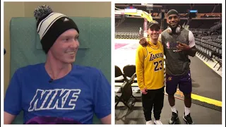 Teen with rare cancer meets LeBron James