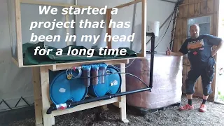 Farm biogas project  (part 1) digester setup and a new pig feeder for the homestead