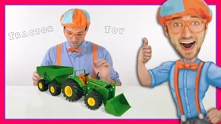 Tractor Toys with Blippi | Educational Videos for Preschoolers