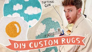 DIY Your Own Custom Rug!! ✨ Tufting Gun Tips + Tutorial for Beginners!