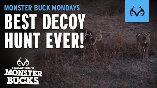 Decoy Brings in Kansas Giant | CRAZIEST Hunt Ever! | Monster Bucks Mondays