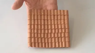 How to make a rustic CLAY ROOF for MODELS without using tiles