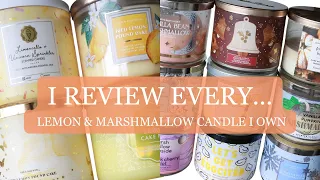 Every lemon and marshmallow candle I own!