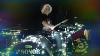 MERRY Christmas everyone by shaking stevens(drum cover)
