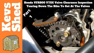 Honda VFR800 VTEC Valve Clearance Inspection, Part 1 - Tearing Down The Bike To Get At The Valves!