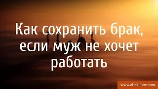 Как сохранить брак, если муж не хочет работать? - Александр Хакимов - 05.2015, Краснодар