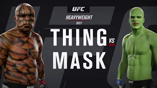 Thing vs. Mask (EA Sports UFC 2) - CPU vs. CPU - Crazy UFC 👊🤪