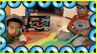 MAGIC TRACKS TOY CARS CHALLENGE! AS SEEN ON TV Toys Unboxing and Kids Playtime #MagicTrack for kids