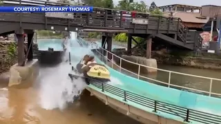 Video shows moments before Six Flags log flume accident