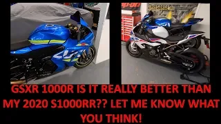 GSXR 1000R is it really better than my 2020 S1000RR?? LET ME KNOW what YOU think?