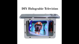 DIY Wooden Holographic Projection 3D Television Science Education Learning Skill Handmade Activity