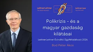 Bod Péter Ákos: Polikrízis és a magyar  gazdaság kilátásai/LeitnerLeitner Évindító Ügyféltalálkozó