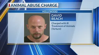 Man charged after abusing dog