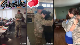 Military coming home tiktok Compilation most Emotional moments Compilation #9