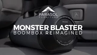 Outdoor Portable Speaker - Monster Blaster BoomBox Reimagined in Parasol Showroom