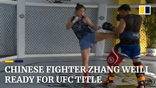 Chinese fighter Zhang Weili ready for UFC title