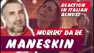 Måneskin - Morirò da Re - singer reaction (in Italian - almost)  @Måneskin Official