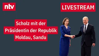 LIVE: Pressekonferenz Bundeskanzler Scholz mit der Präsidentin der Republik Moldau, Sandu