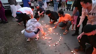 Candlelight vigil for Keon Devonte Aguilar