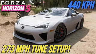 FORZA HORIZON 5 - 273 MPH Lexus LFA Tune Setup