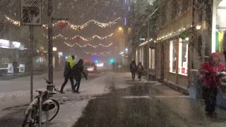 Snowing in Tromso