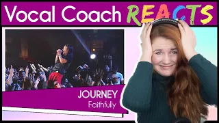 Vocal Coach reacts to Journey - Faithfully ( Arnel Pineda Live in Manila)