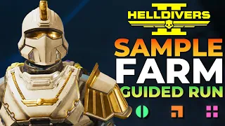 Helldivers 2 - All Samples Easy Solo Farming Guided Run (Quick and Easy)