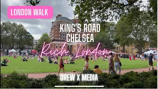 LONDON WALK | KINGS ROAD | CHELSEA | 4K WALK #london #londonwalk #walkingtour #walking #fashionstyle