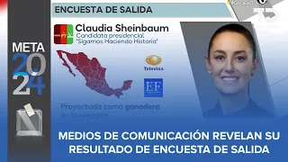 Encuestas de salida dan por ganadora a Claudia Sheinbaum