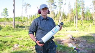 Exploding flying oxygen tube (rocket) with Swedish Dynamite