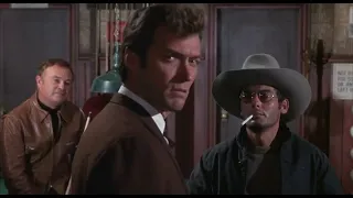 Clint Eastwood punches punk in the face in Coogans Bluff 1968