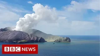 New Zealand volcano: The moment after eruption hit - BBC News