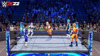 WWE 2K22 - Goku vs Vegito vs Frieza vs Vegeta vs Krillin - Battle Royal