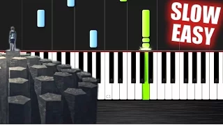 Imagine Dragons - Radioactive - SLOW EASY Piano Tutorial by PlutaX