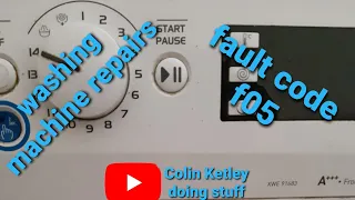 HOW TO FIX A INDESIT WASHING MACHINE WITH FAULT CODE F05