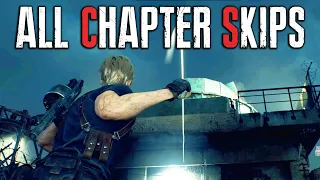 RESIDENT EVIL 4 REMAKE - All Chapter Skips & Easy Shortcuts So Far (1,6,7,8,9,11,12,14,15)