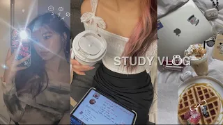 Productive weekend vlog | UK dairies💌 |studying in the cafe and library | cooking, ootd,grwm