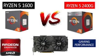 Ryzen 5 1600 vs Ryzen 5 2400G - RX 570 8GB - Benchmarks Comparison