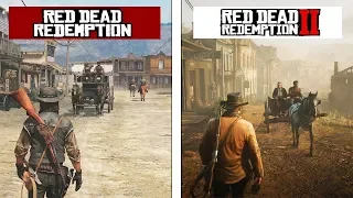 Сравнение карт | Red Dead Redemption 1 vs Red Dead Redemption 2