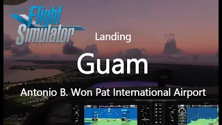 Microsoft Flight Simulator 2020 Landing Guam Cockpit View