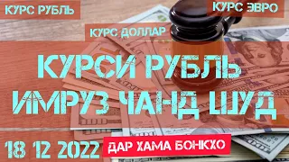 Курси рубль имруз чанд шуд 18 12 2022 Курс доллара на сегодня Курс валюта