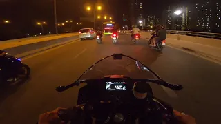 Dạo đêm Sài Gòn trên Yamaha R7 - YAMAHA YZF R7 NIGHT RIDE with ARROW Thunder Exhaust