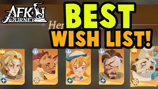 Updated Hero Wish List Guide for AFK Journey! Don't Miss Out on This! #afkjourney