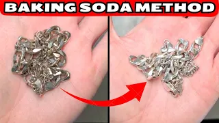 How to CLEAN your sterling SILVER jewelry at home with baking soda 💥