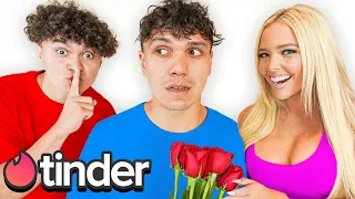 Surprising My Brother with his DREAM GIRL (Tinder Date)